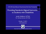 Video for Providing Standards Aligned Instruction to Students with Disabilities